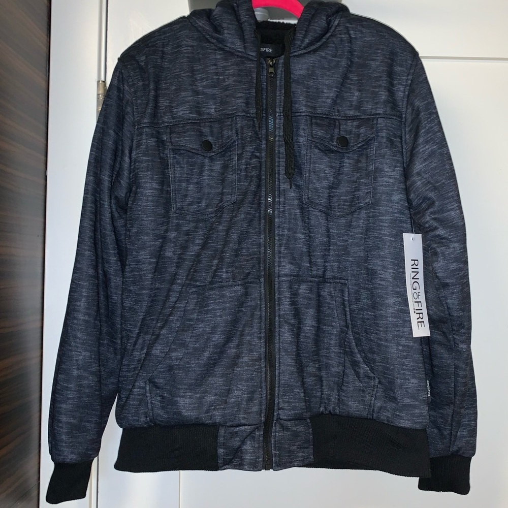 Ring of fire 🔥 fleece Jacket men “L” 🌊